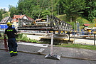 Brückenbau über die Innerste im Harz. Foto THW