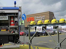 Vorführung am EDU Einkaufspark. Foto: THW / Rolf Fraedrich