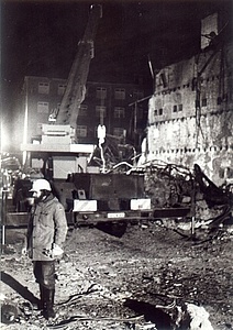 1979 November - Einsatz Mehlstabexplosion Rolandmühle. Foto THW